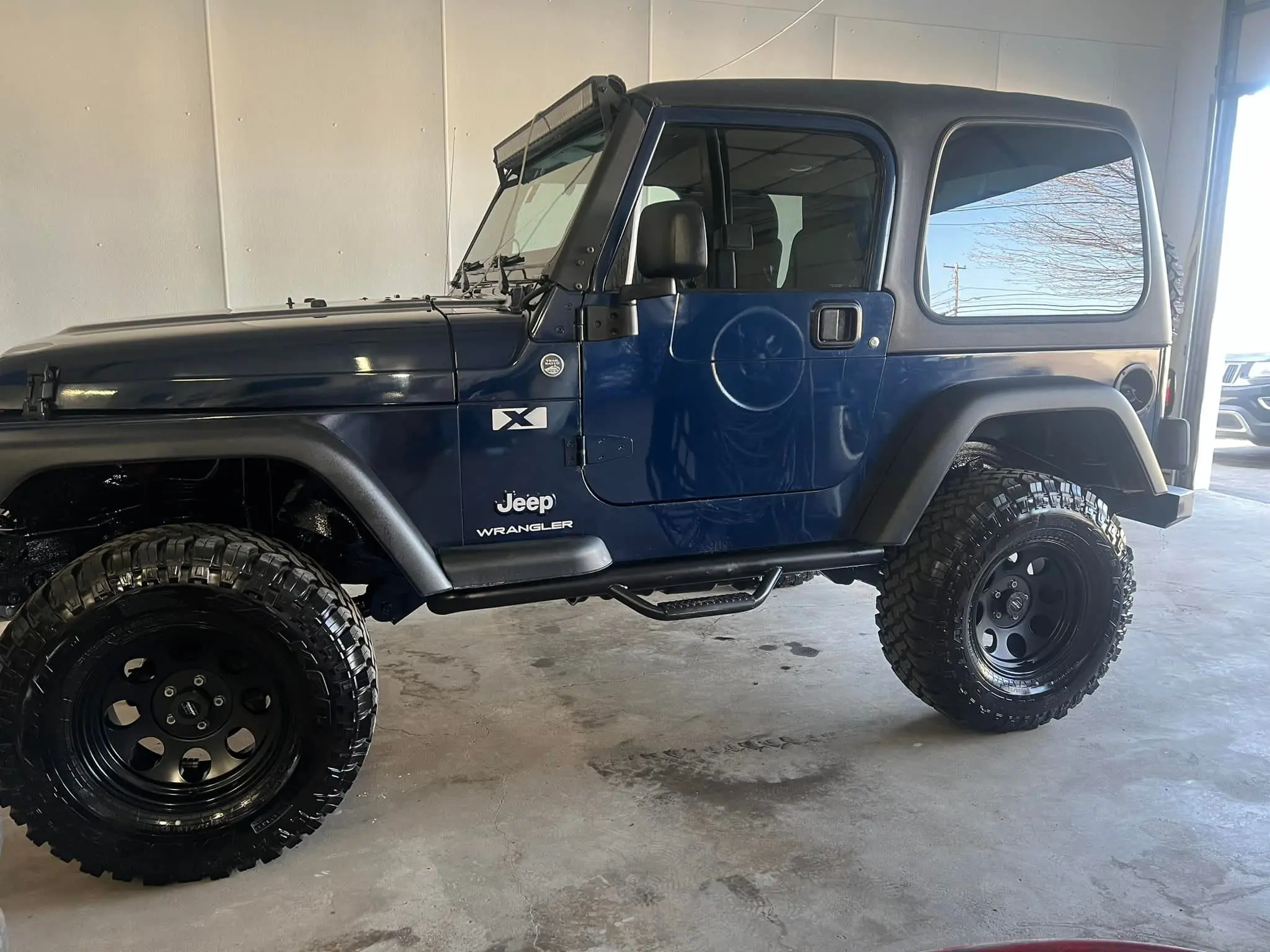 Freshly detailed Jeep wrangler