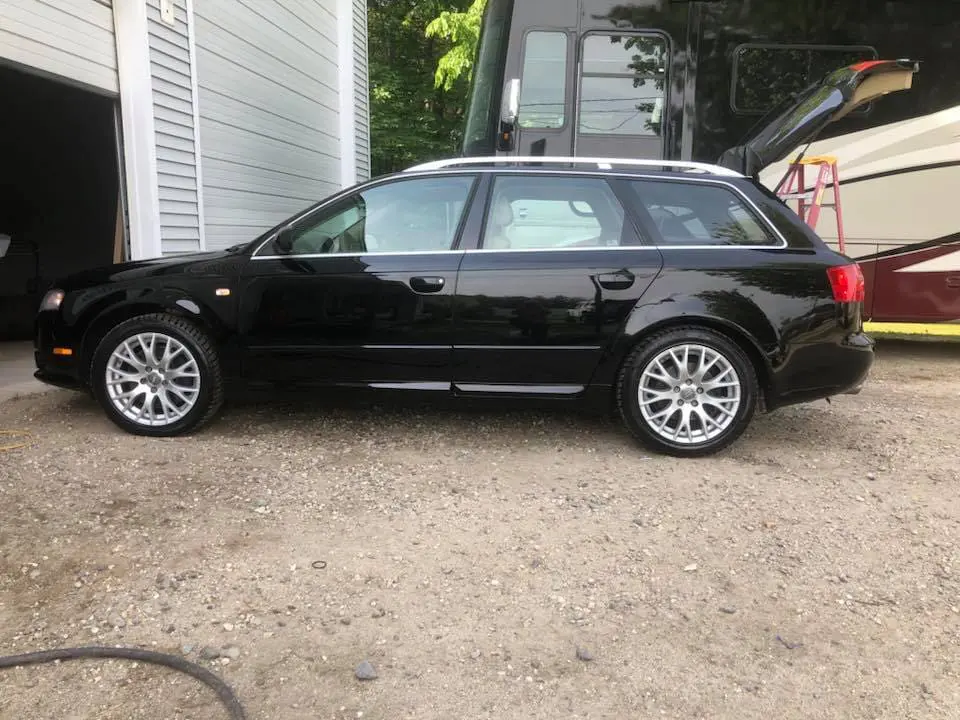 Black Volkswagen that just had professional detailing services at Reflections Auto in Auburn Maine