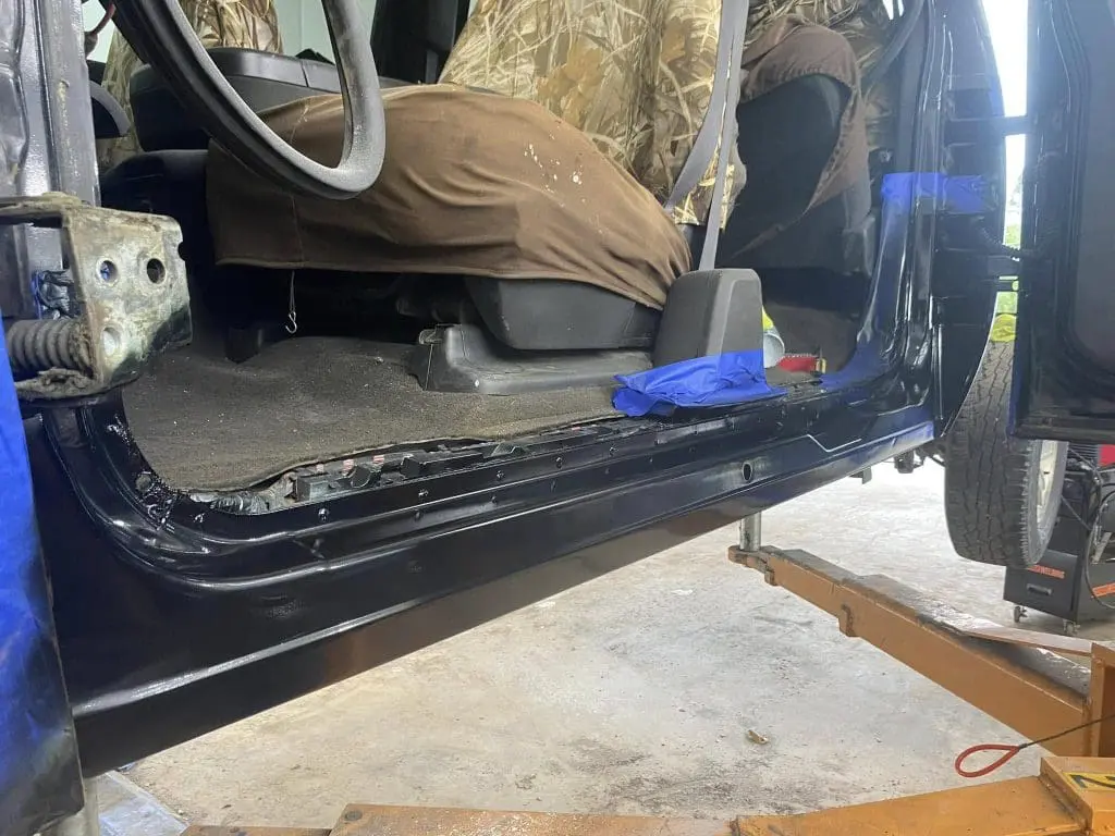 After picture Rocker Panel Rust Repair services at Reflections Auto Care in Auburn Maine