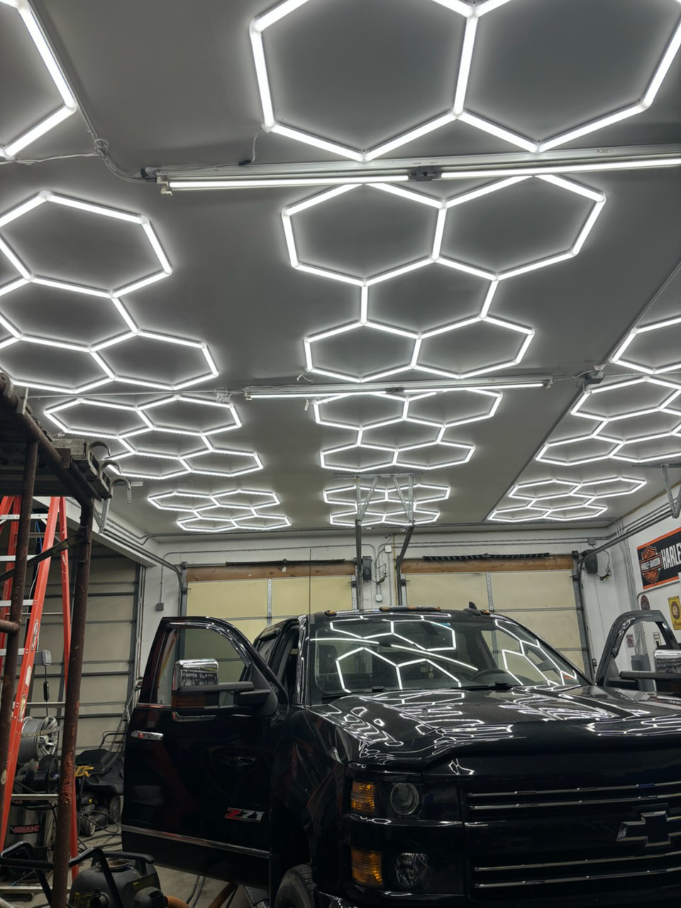 beautiful car during vehicle detailing